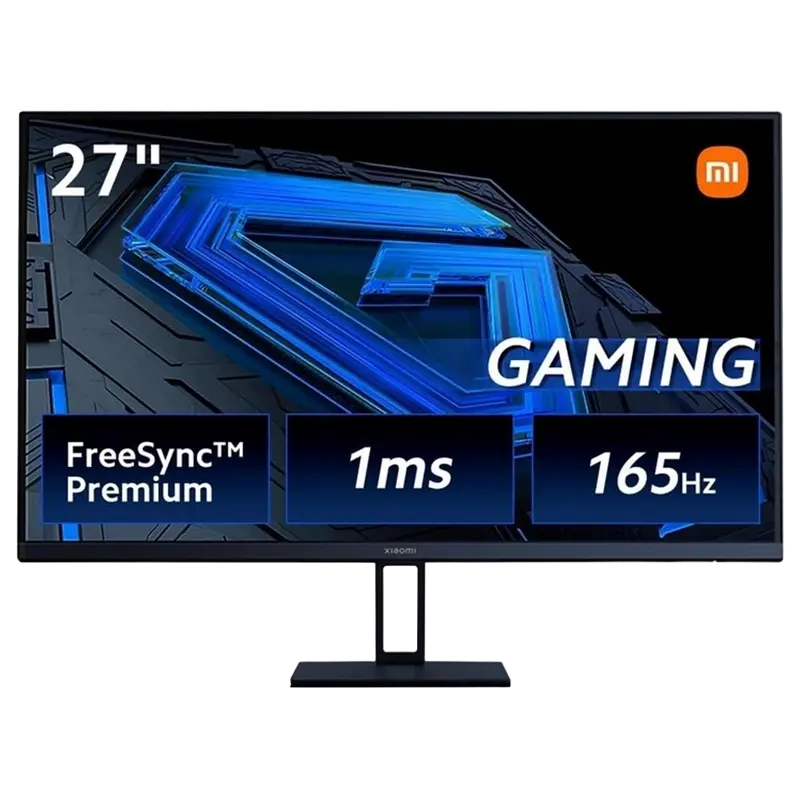27" Xiaomi Gaming Monitor G27i, Black, IPS, 1920x1080, 165Hz, 1msGTG, 250cd, HDR10, HDMI+DP