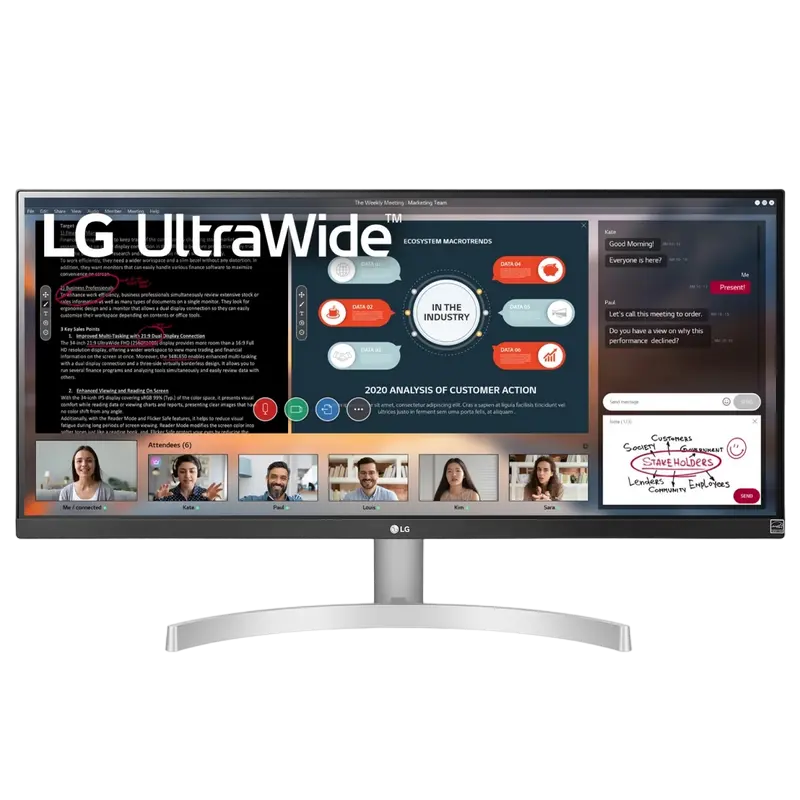 LG 29WN600-W Monitor 2560 x 1080 75Hz White