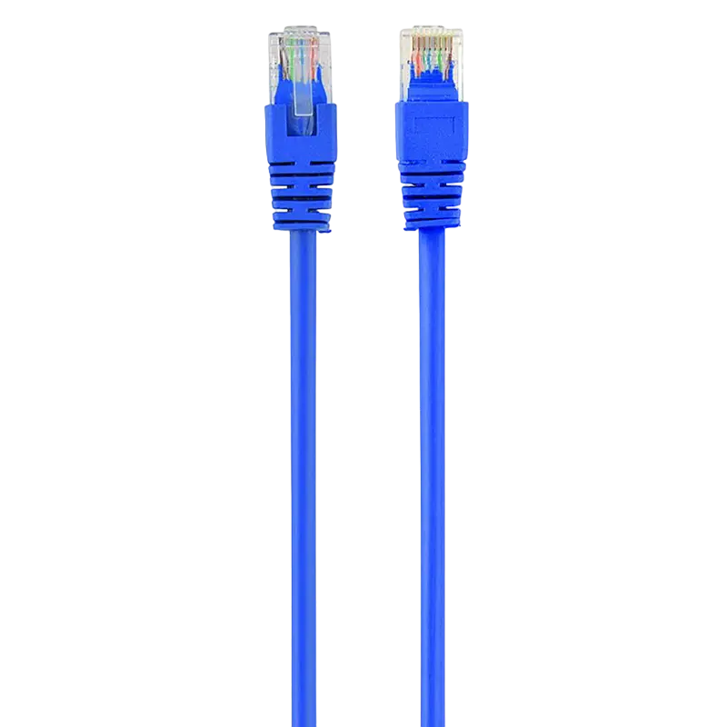 2m, Patch Cord Blue, PP12-2M/B, Cat.5E, Cablexpert, molded strain relief 50u" plugs