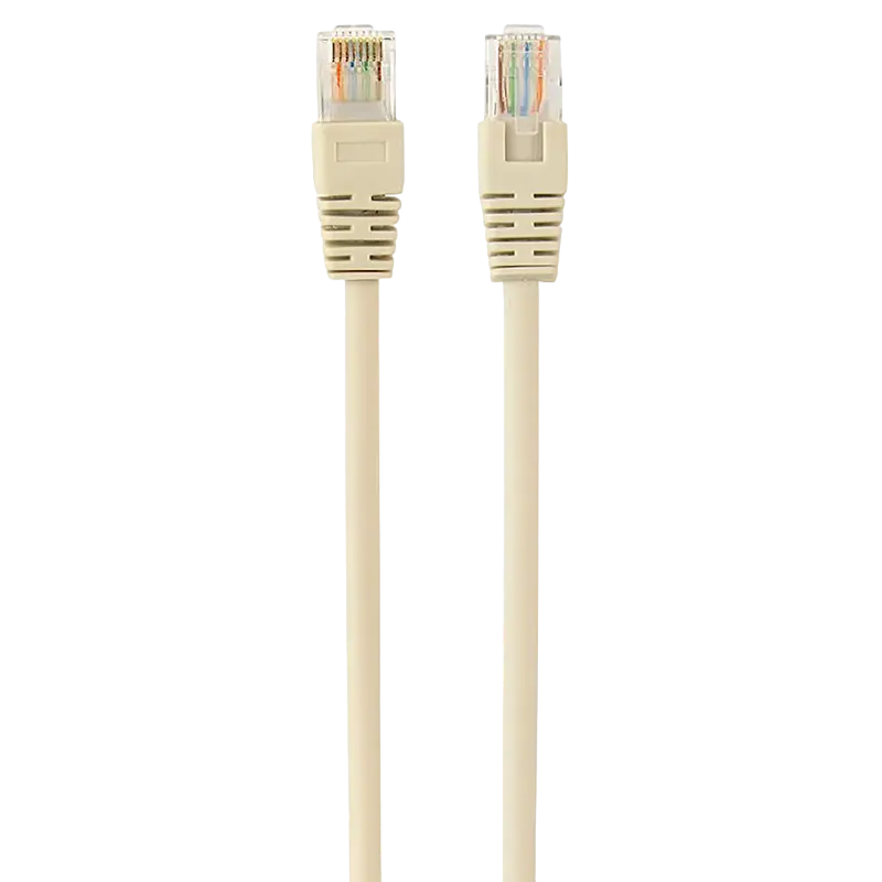 2m, Patch Cord Gray PP12-2M, Cat.5E, Cablexpert, molded strain relief 50u" plugs
