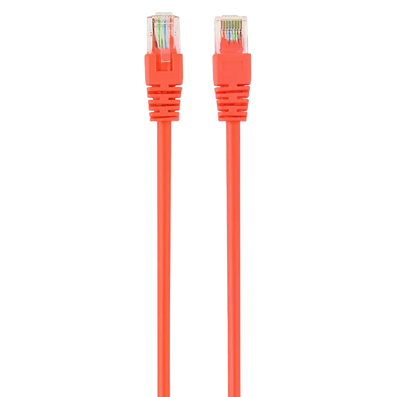 2m, Patch Cord Orange, PP12-2M/O, Cat.5E, Cablexpert, molded strain relief 50u" plugs