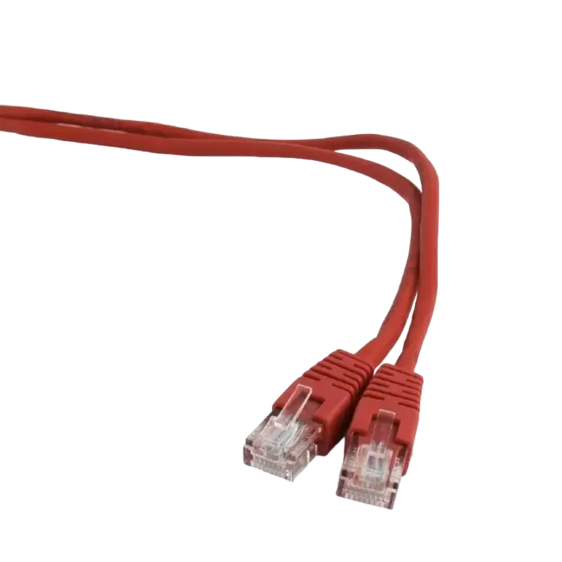 2m, FTP Patch Cord Red, PP22-2M/R, Cat.5E, Cablexpert, molded strain relief 50u" plugs, vedere alternativă