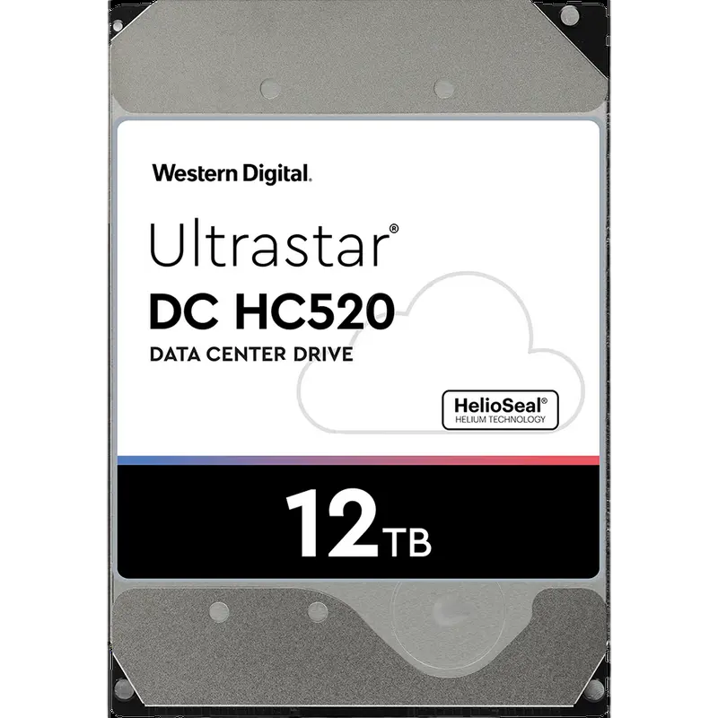 3.5" HDD 12.0TB-SATA-256MB Western Digital Ultrastar DC HC520 0F30146, Enterprise, CMR, 2.5M (MTBF)