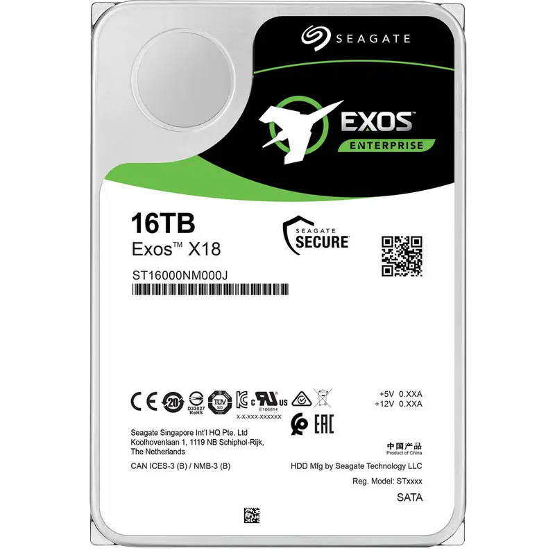 3.5" HDD 16.0TB-SATA-256MB Seagate Enterprise "Exos X18 (ST16000NM000J)"