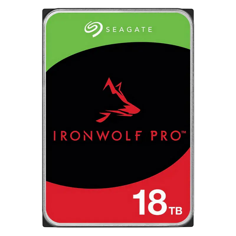 3.5" HDD 18.0TB-SATA- 256MB Seagate IronWolf Pro (ST18000NT001-FR), Recertified, NAS+Rescue, CMR, 7