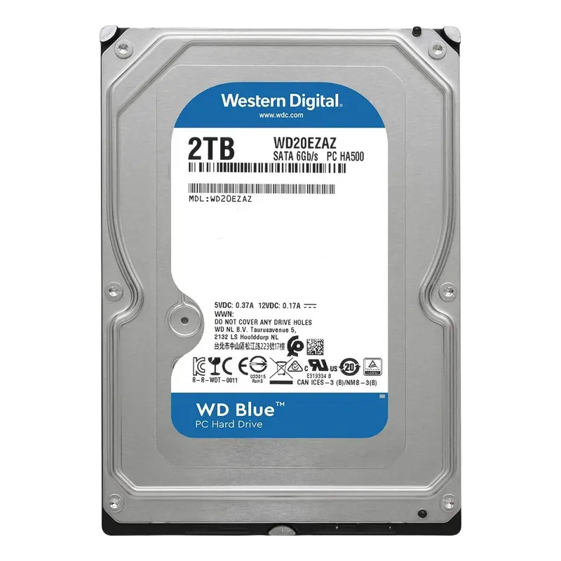 3.5" HDD 2.0TB -SATA-256MB Western Digital "Blue (WD20EZAZ)"