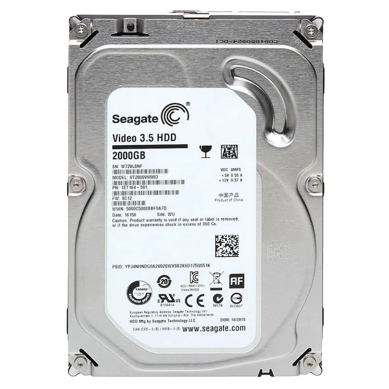 3.5" HDD 2.0TB -SATA- 64MB Seagate "Video 3.5 (ST2000VM003)" Ref