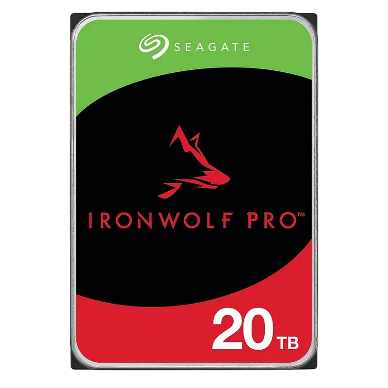 3.5" HDD 20.0TB-SATA- 256MB Seagate IronWolf Pro (ST20000NT001-FR), Recertified, NAS+Rescue, CMR, 7