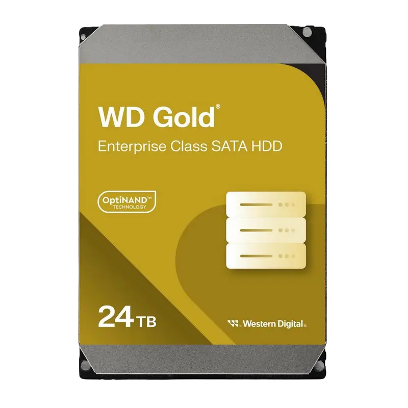 3.5" HDD 24.0TB-SATA-512MB Western Digital "Gold (WD241KRYZ)", Enterprise, CMR, 24/7, 7200rpm, 2.5M