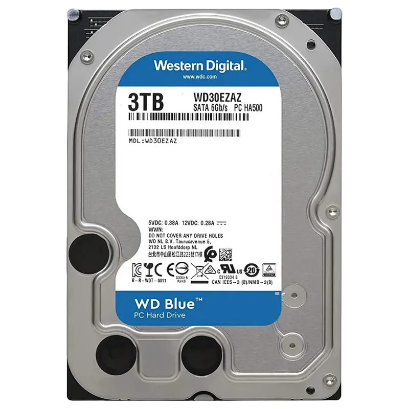 3.5" HDD 3.0TB-SATA- 256MB Western Digital "Blue (WD30EZAZ)"