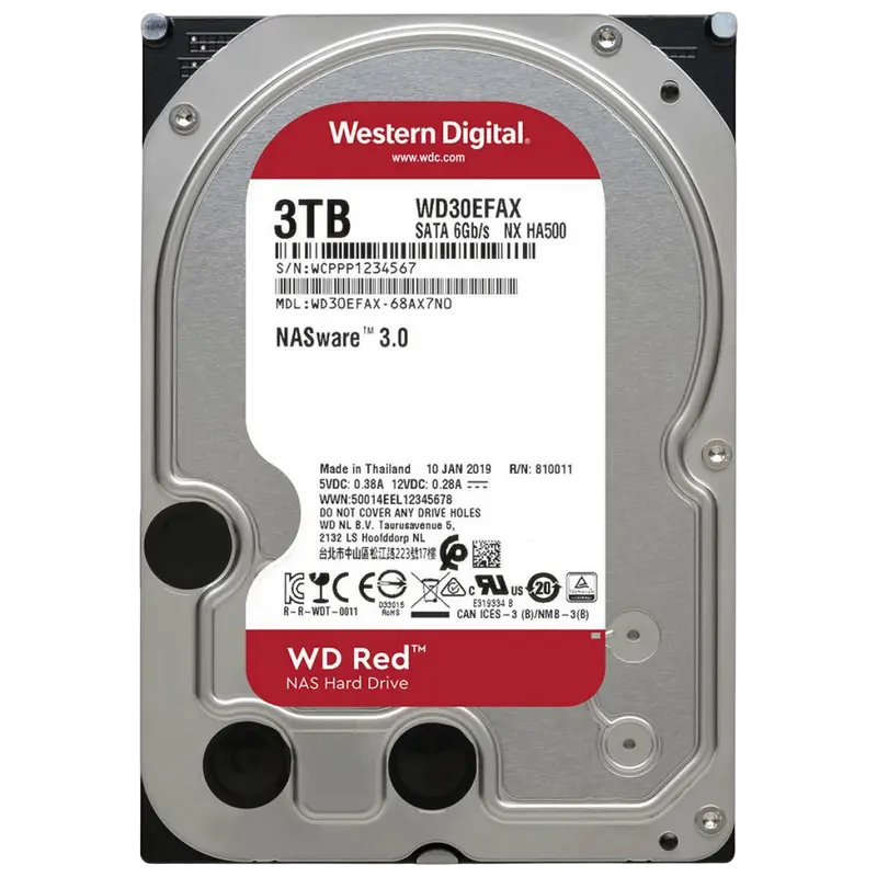 3.5" HDD 3.0TB-SATA-256MB Western Digital "Red (WD30EFAX)", NAS, SMR