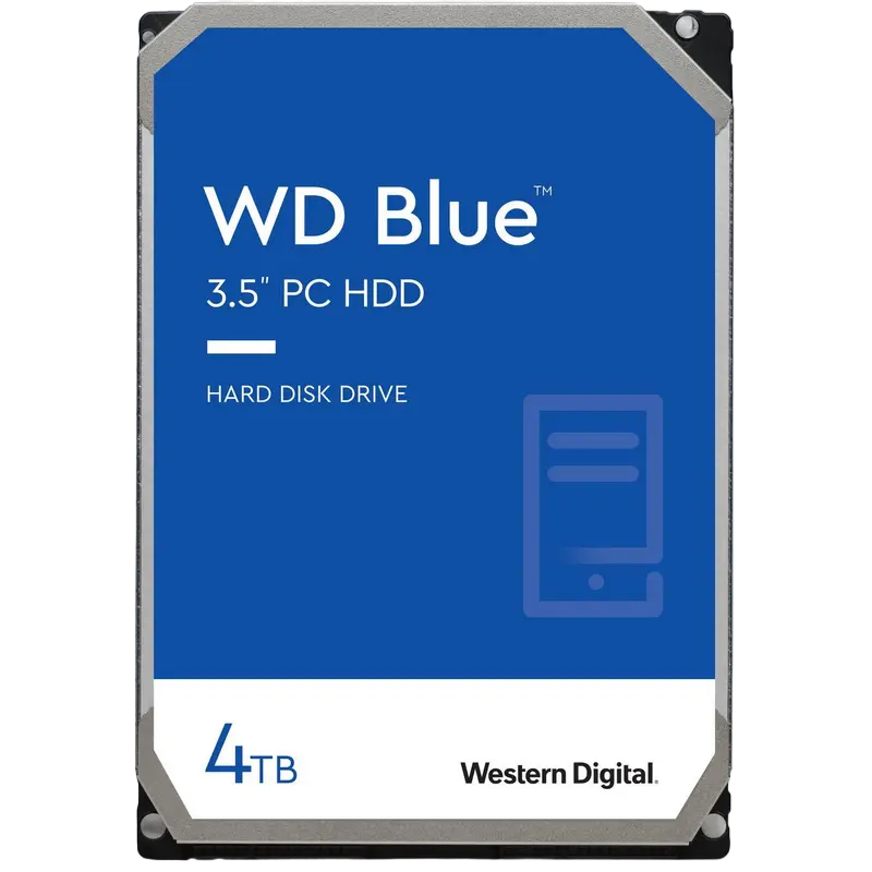 3.5" HDD 4.0TB -SATA-256MB Western Digital "Blue (WD40EZAX)", CMR