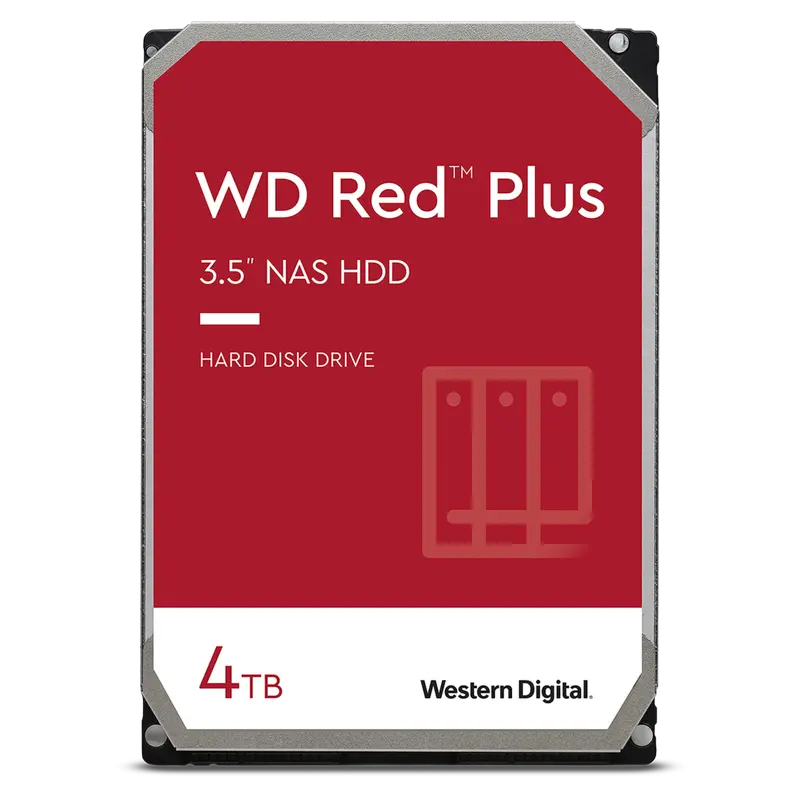 3.5" HDD 4.0TB-SATA-256MB Western Digital "Red Plus (WD40EFPX)", NAS, CMR