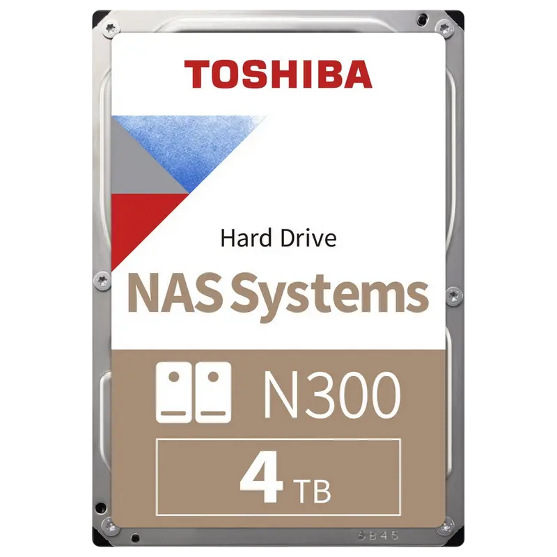 3.5" HDD 4.0TB-SATA-512MB Toshiba N300 NAS Systems (MN10ADA400ES), NAS, 24/7, CMR, 7200rpm, 1.0M (M