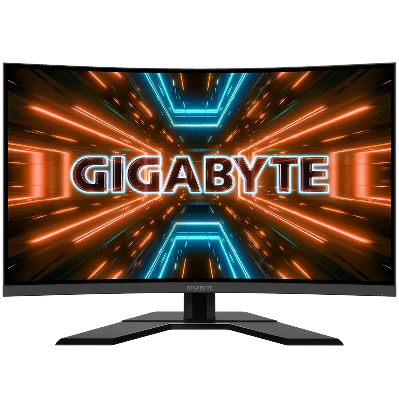 31.5" GIGABYTE G32QC A, Black, Curved-VA, 2560x1440, 165Hz, FreeSync,1ms MPRT,350cd,HDR,HDMI+DP+USB