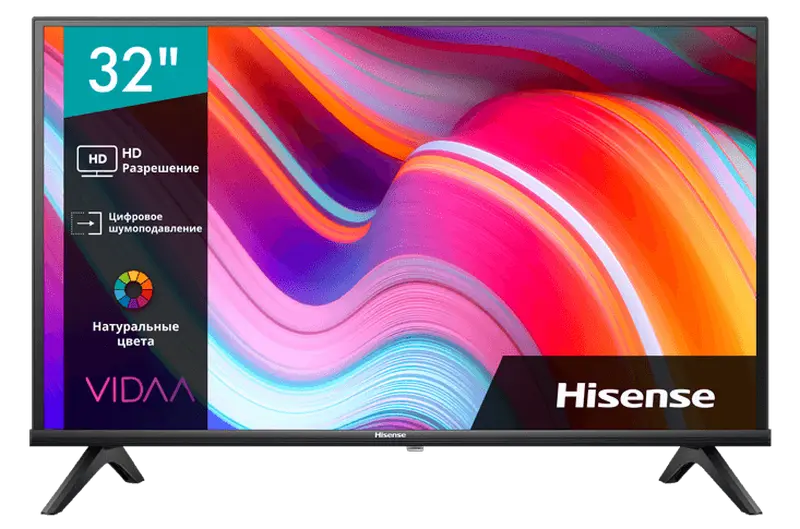 Televizor Hisense 32A4K 32 inch HD Ready, Smart VIDAA, Negru