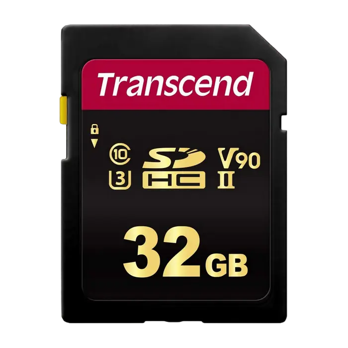 32GB SDHC Card (Class 10) UHS-II, U3, Transcend "TS32GSDC700S" Ultra High Speed (R/W:285/180MB/s)