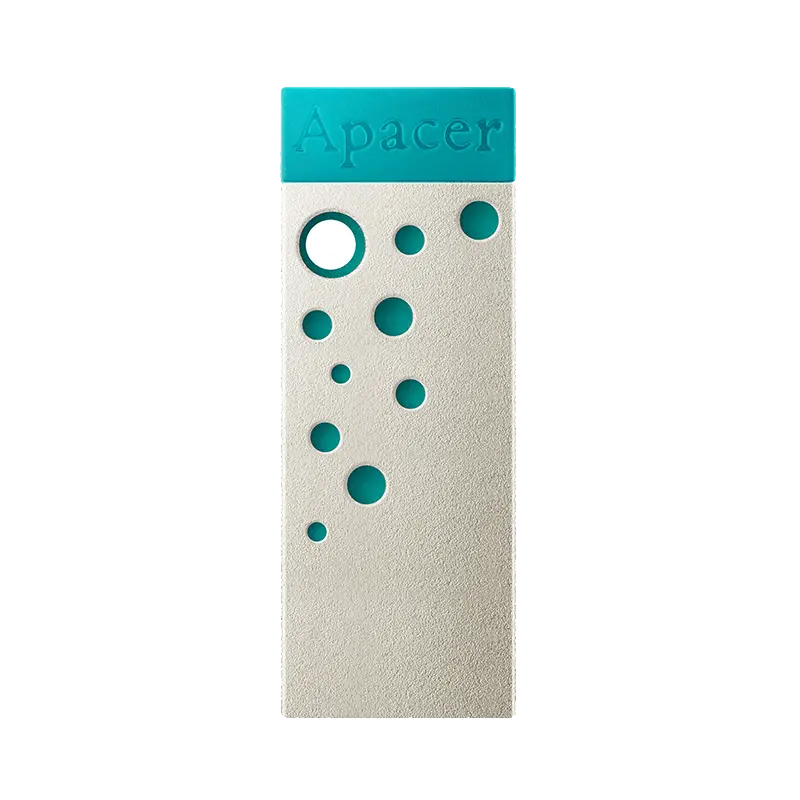 32GB USB2.0 Flash Drive Apacer "AH11J", Turquoise-Green, Super-Mini, Metal, Capless (AP32GAH11JG-1)
