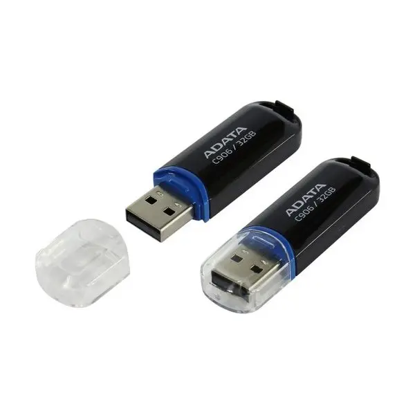 32GB USB2.0 Flash Drive ADATA "C906", Black, Plastic, Classic Cap (AC906-32G-RBK)