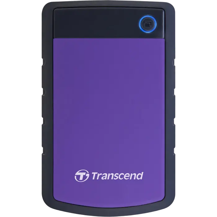 4.0TB (USB3.1) 2.5" Transcend "StoreJet 25H3P", Purple, Rubber Anti-Shock, One Touch Backup