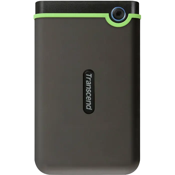 4.0TB (USB3.1) 2.5" Transcend "StoreJet 25M3S", Iron Gray, Rubber Anti-Shock, One Touch Backup