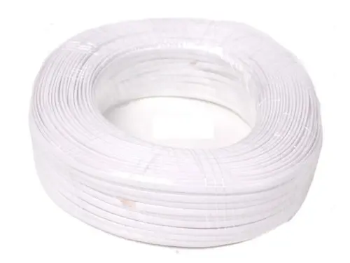 APC Electronic APC 4 core telephone flat cable,TEL4W, 28AWG 2.2X4.5MM 100M/ROLL white