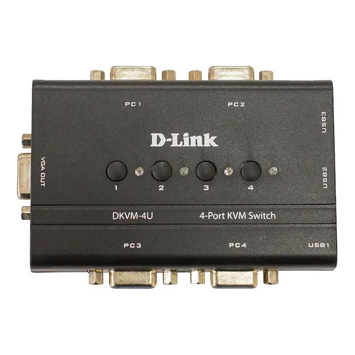 D-Link 4 PORT USB KVM SWITCH, DKVM-4U/C2A