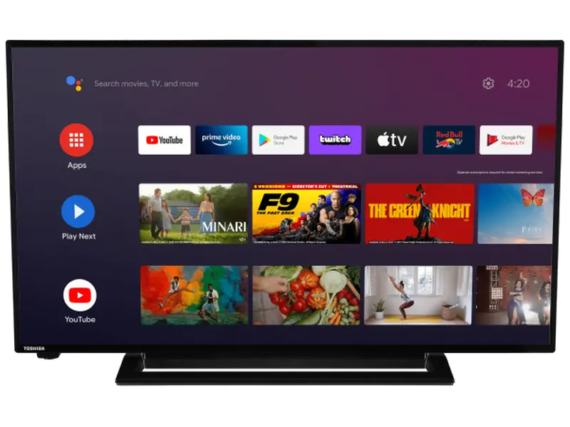 40" LED SMART TV TOSHIBA 40LA3263DG, 1920x1080 FHD, Android TV, Black