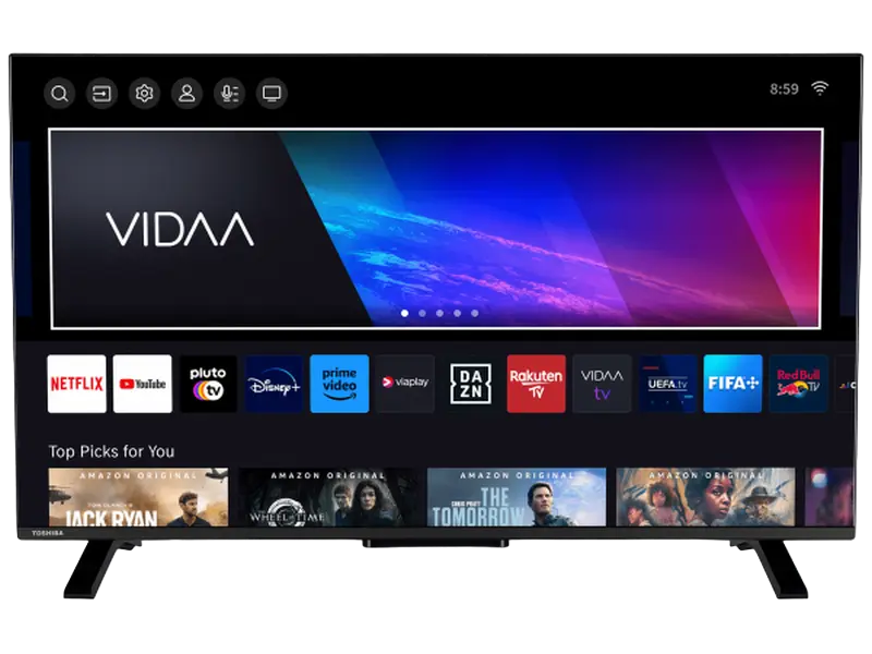 40" LED SMART TV TOSHIBA 40LV2463DG, 1920x1080 FHD, VIDAA OS, Black