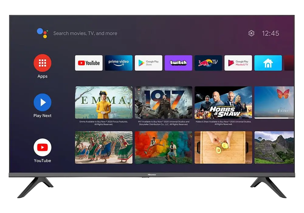 Televizor LED Smart Hisense 40A4HA 40 inch Full HD Android TV Negru