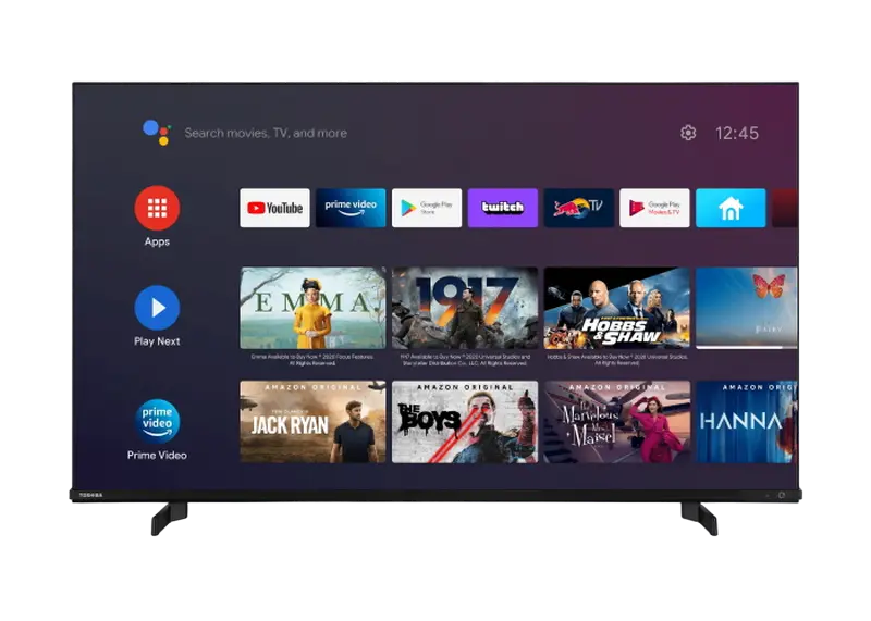 43" LED SMART TV TOSHIBA 43QA4263DG, QLED 3840x2160, Android TV, Black