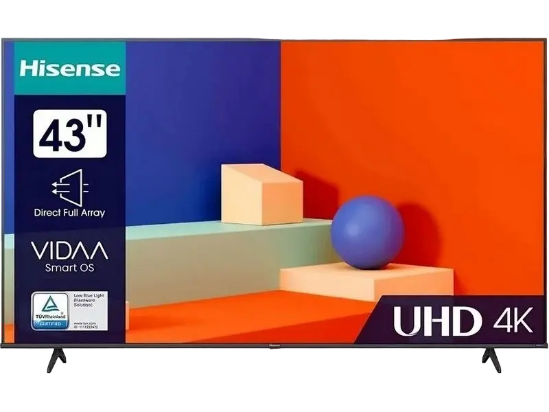 Televizor Hisense 43A6K 43 inch 4K UHD VIDAA Negru