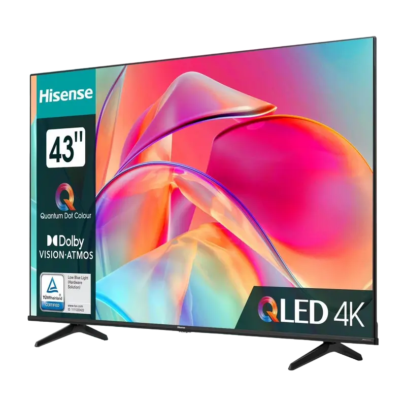 Televizor QLED Hisense 43E7KQ 43 inch 4K UHD VIDAA Negru, detaliu interfață