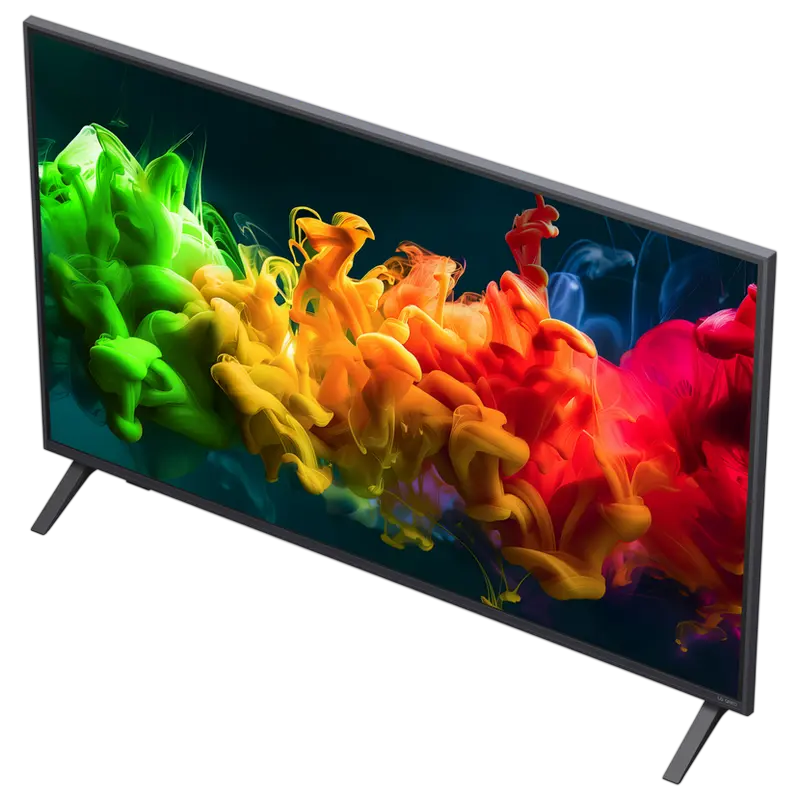 Televizor Smart LG 43QNED80B6B QNED 4K UHD 43 inch Negru, vedere posterioară