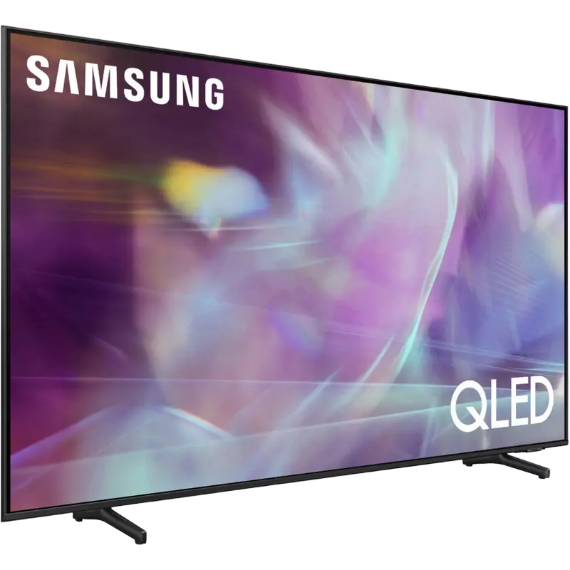 Televizor QLED Samsung QE43Q60AA 43 inch 4K UHD Smart TV, vedere laterală