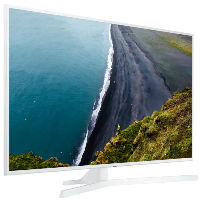 Televizor Samsung UE43RU7410UXUA LED 4K UHD 43 inch Alb, vedere laterală