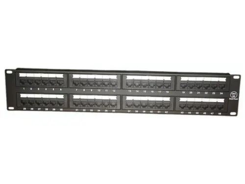 APC Electronic APC 48 ports UTP Cat.5e patch panel, 2U, LY-PP5-06