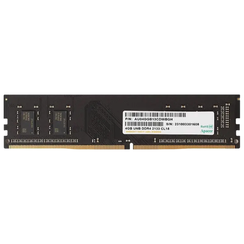 4GB DDR4- 2400MHz Apacer PC19200, CL17, 288pin DIMM 1.2V