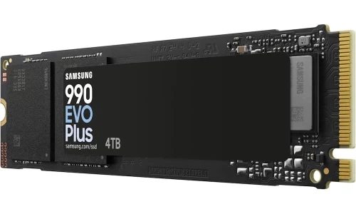 Samsung 4Tb, 990 Evo Plus, PCI-E 5.0 x2, vedere laterală