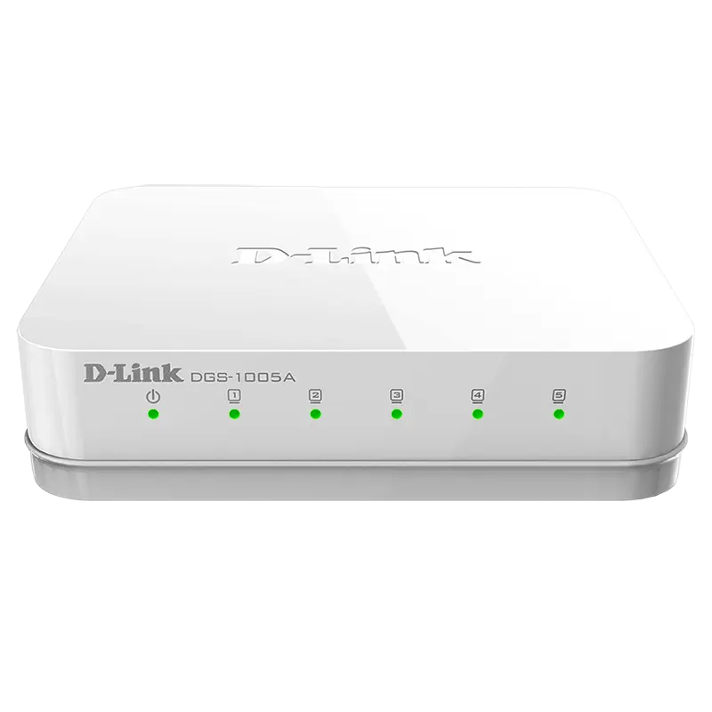 5-port 10/100/1000Mbps Switch D-Link "DGS-1005A/D1A", Plastic Case