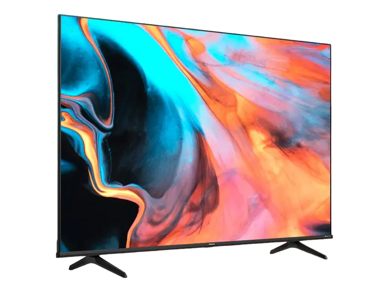 Televizor Hisense 50E7HQ 50 inch QLED 4K UHD Smart TV VIDAA Gri, vedere posterioară