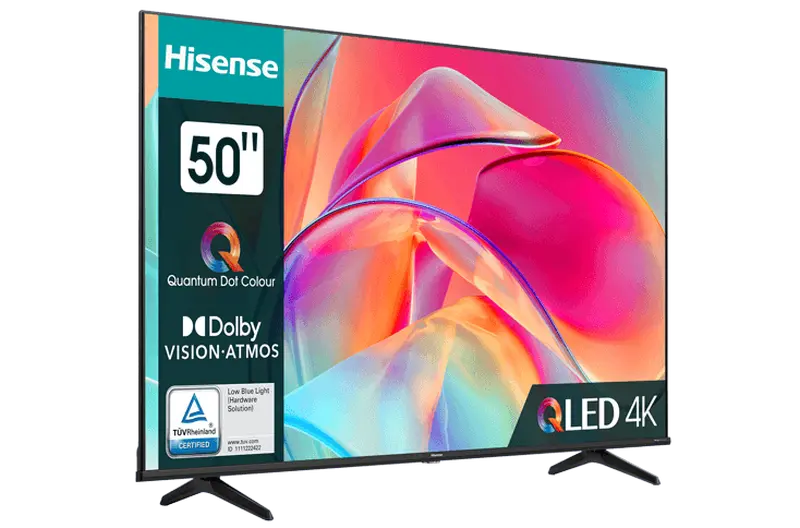 Televizor Hisense 50E7KQ QLED 50 inch 4K UHD VIDAA, ambalaj