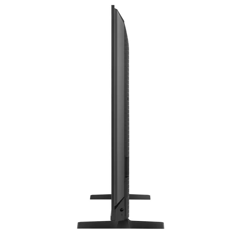 Televizor Hisense 50E7S PRO, QLED 4K UHD, 50 inch, Negru, vedere laterală