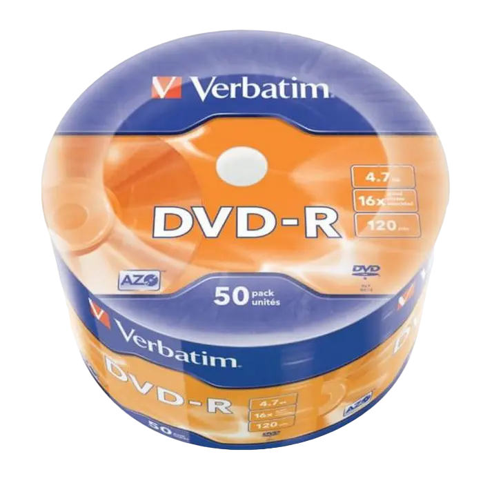 50*Spindle DVD-R Verbatim, 4.7GB, 16x