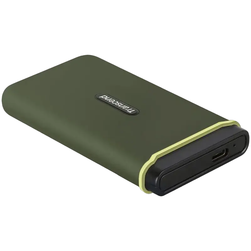 500GB Transcend Portable SSD ESD380C Military Green, USB-C 3.2 (96x54x12mm, 75g, R/W:2K/2K MB/s)