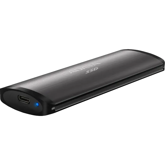 512GB ADATA Portable SSD SE760 Titanium, USB-C 3.1 (122x44x14mm, 95g, R/W:1000/800MB/s)