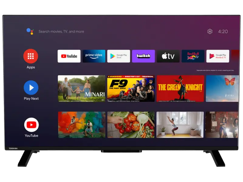 55" LED SMART TV TOSHIBA 55UA2363DG, 4K HDR, 3840 x 2160, Android TV, Black