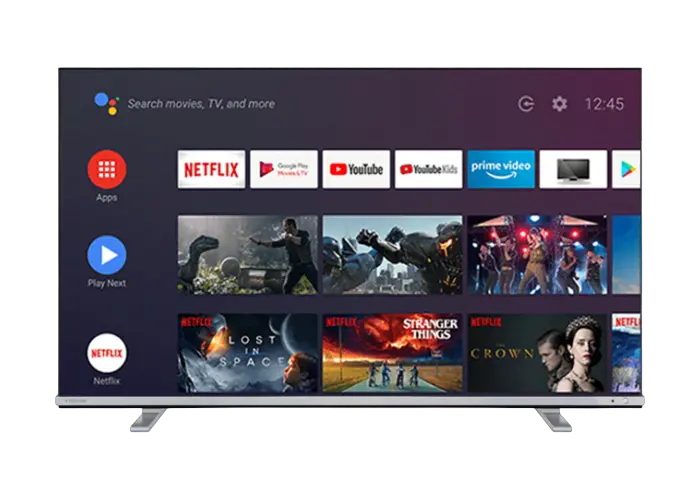 55" LED SMART TV TOSHIBA 55UA4B63DG, 4K HDR, 3840 x 2160, Android TV, Black