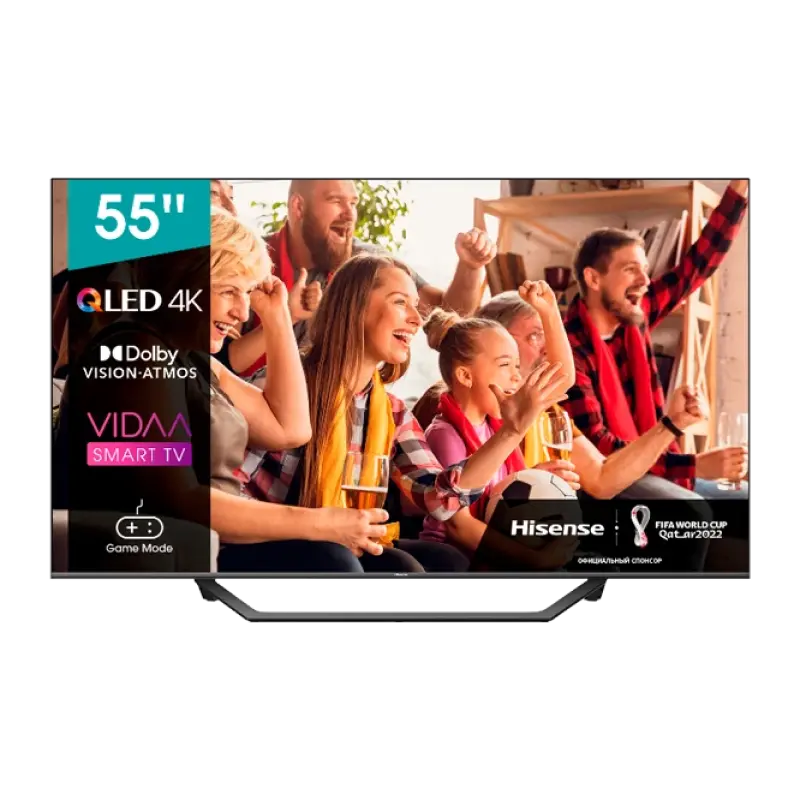 Televizor Hisense 55A7GQ 55 inch QLED 4K UHD VIDAA OS Gri
