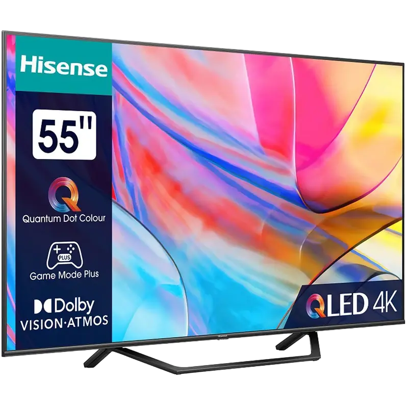 Televizor Hisense 55A7KQ 55 inch QLED 4K UHD VIDAA, ambalaj